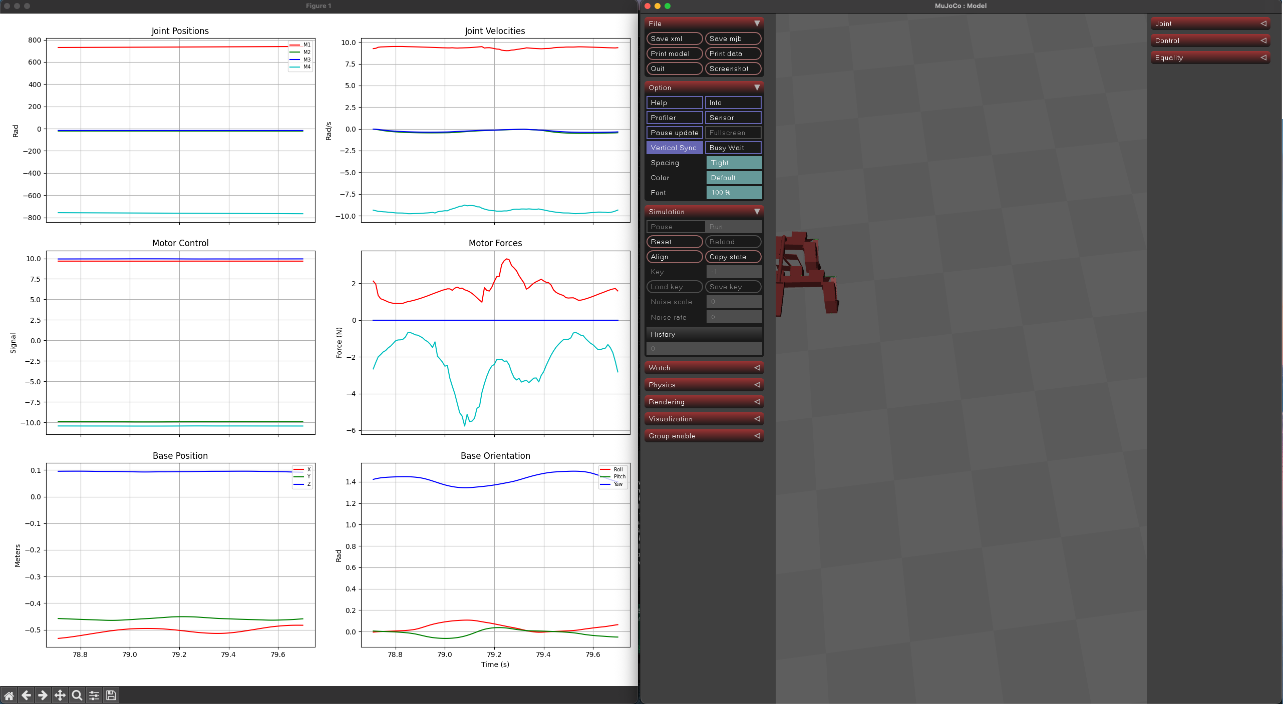 Unstable Gait Simulation